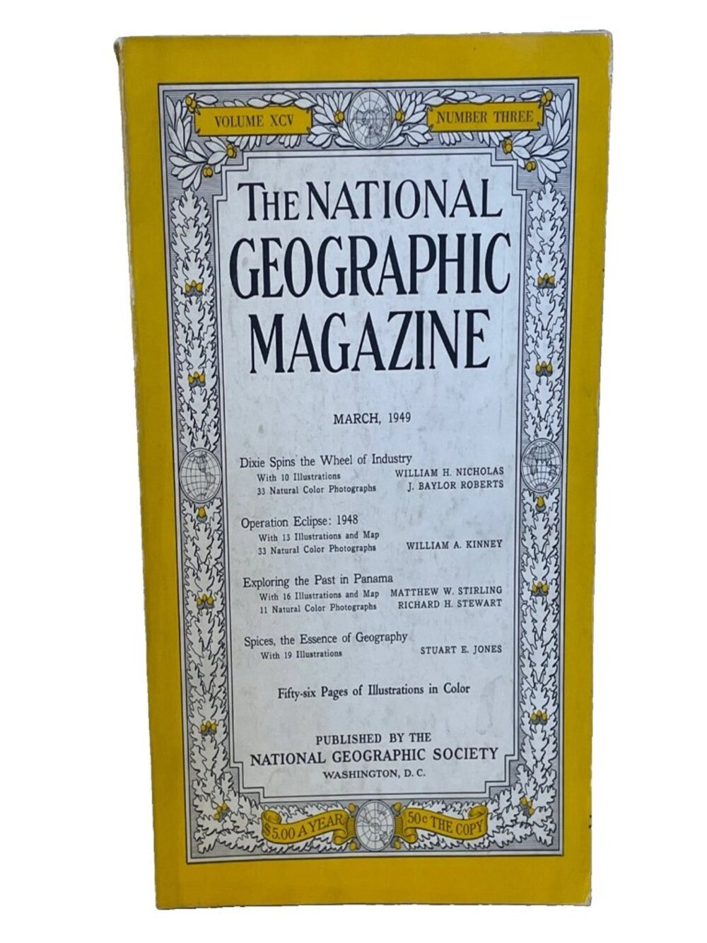 National Geographic March 1949 Vol 95 No 3 Vintage US South Industrial History